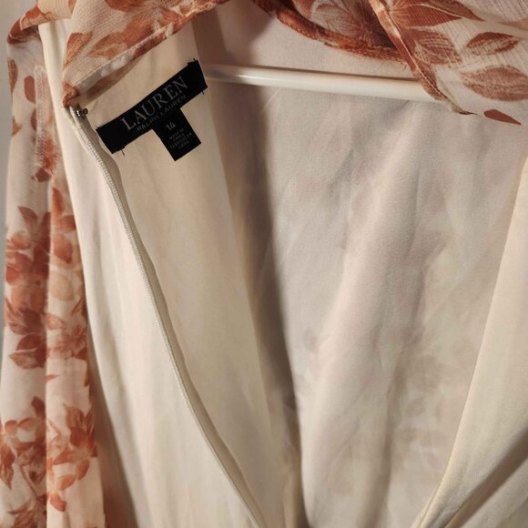 Floral Georgette Cape Gown - Picture 5 of 5